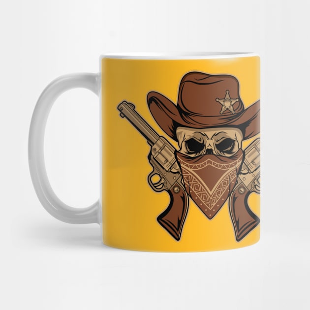 WILD WEST SKULL by beanbeardy